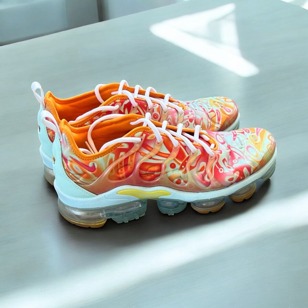 Nike Air Vapor Max Plus QS TealTint/Ember Glow Sneakers.